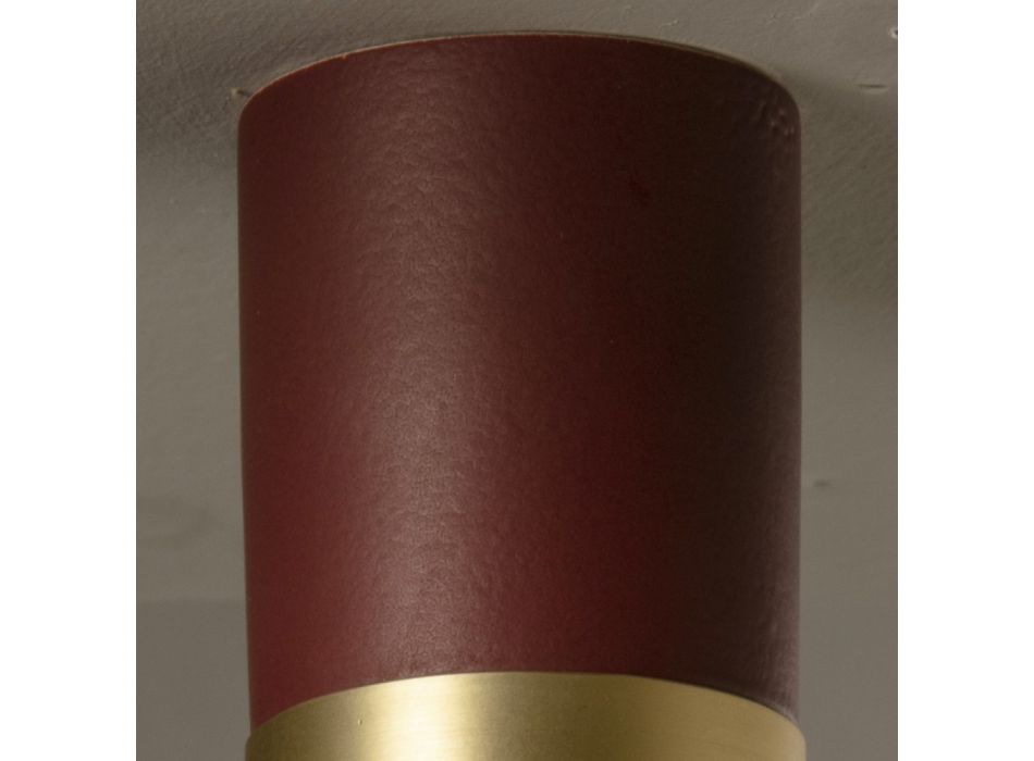 Lampa sufitowa Artisan z ceramiki i mosiądzu Made in Italy - Toscot Match Viadurini