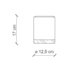 Lampa sufitowa z drewna i ceramiki w stylu skandynawskim - Nateca Viadurini