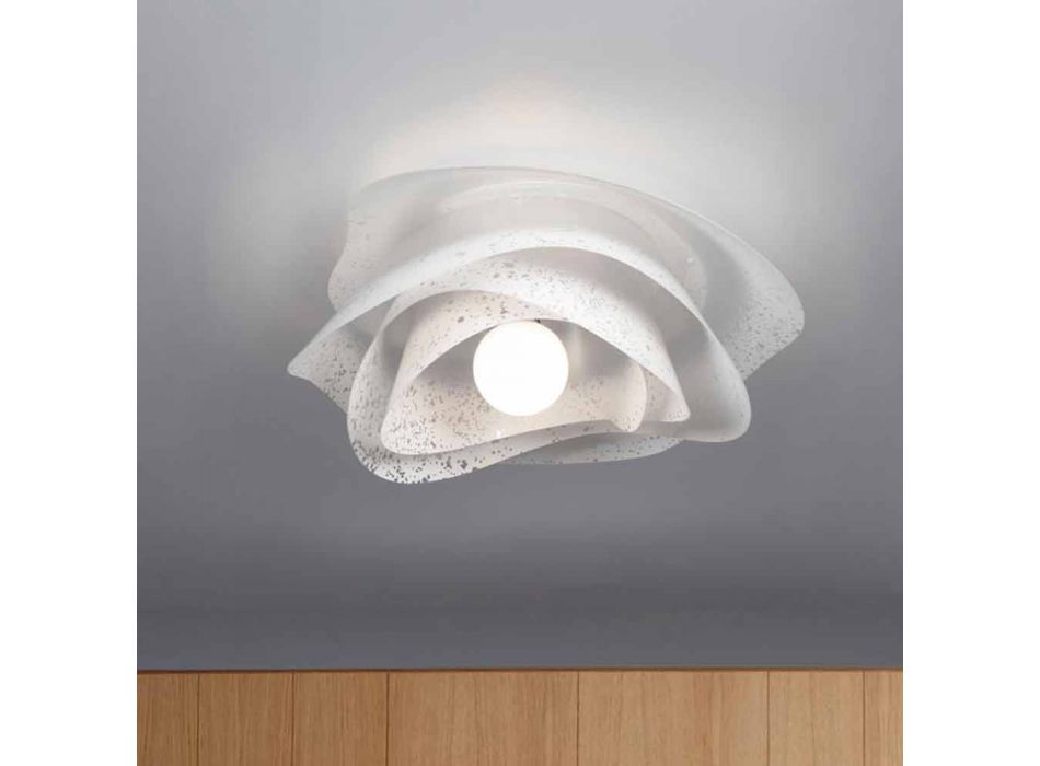 Nowoczesna, biała lampa sufitowa o średnicy 55 cm Antalya, wyprodukowana we Włoszech Viadurini