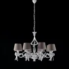 Biała lampa sufitowa LED do oświetlenia nowoczesnych i uporządkowanych przestrzeni – Dalia Viadurini