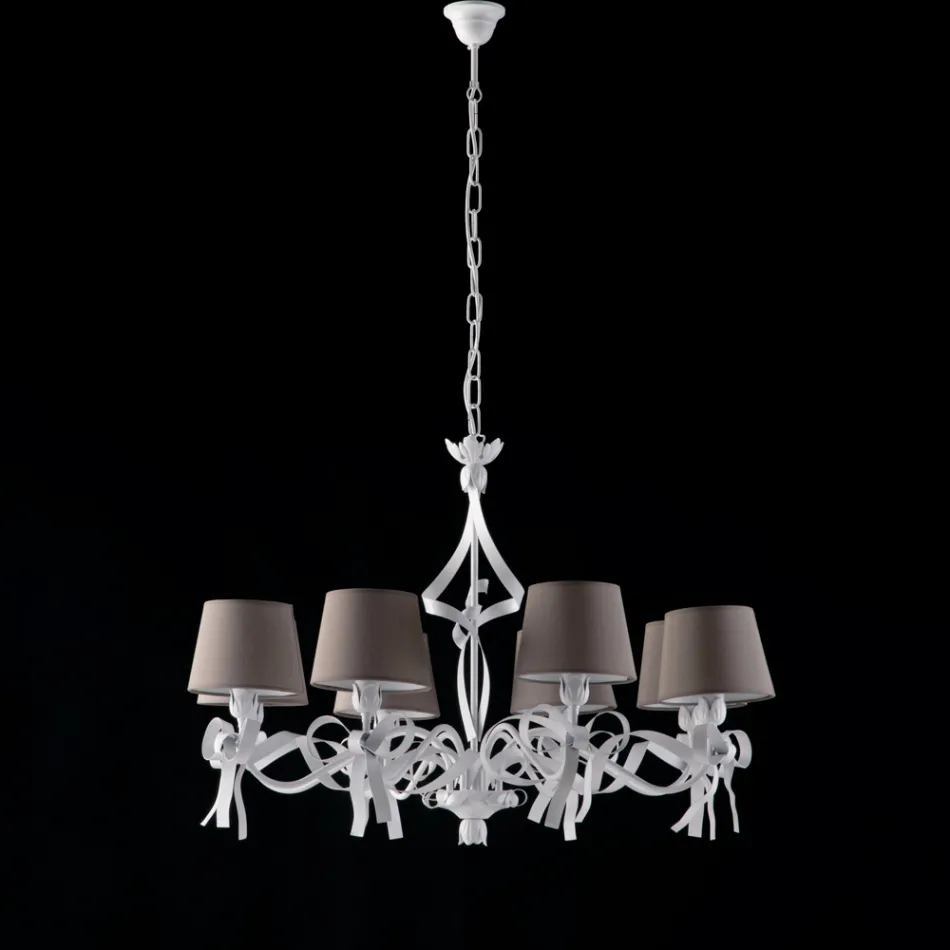 Biała lampa sufitowa LED do oświetlenia nowoczesnych i uporządkowanych przestrzeni – Dalia Viadurini