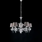 Biała lampa sufitowa LED do oświetlenia nowoczesnych i uporządkowanych przestrzeni – Dalia Viadurini