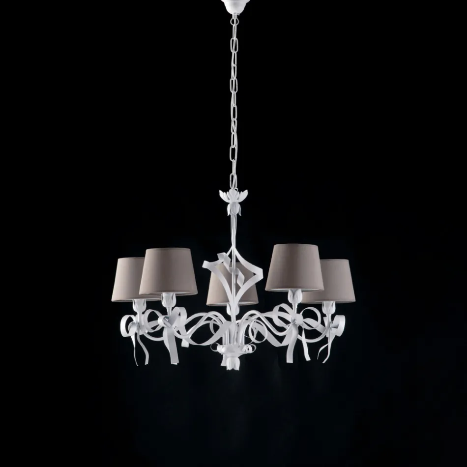 Biała lampa sufitowa LED do oświetlenia nowoczesnych i uporządkowanych przestrzeni – Dalia Viadurini