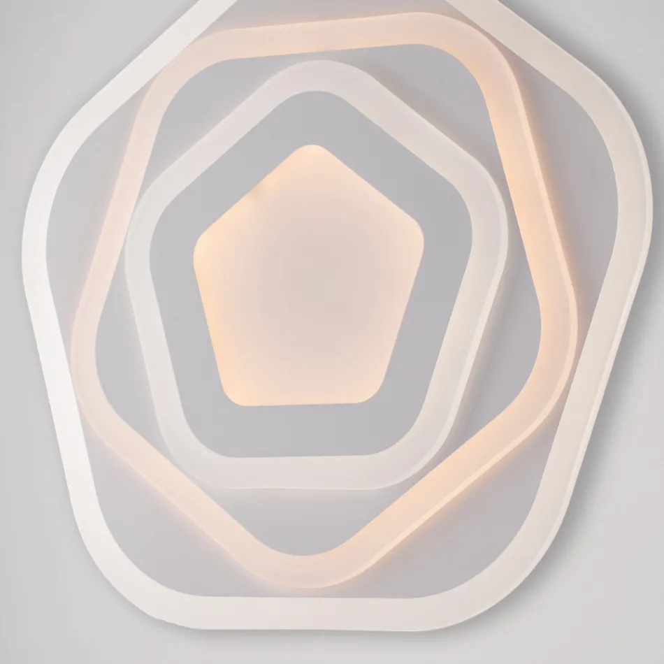 Biała lampa sufitowa LED do oświetlenia wnętrz - Vega Viadurini