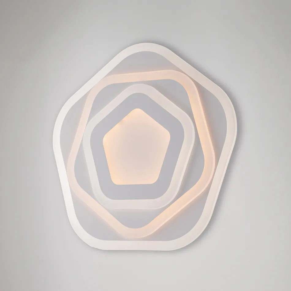 Biała lampa sufitowa LED do oświetlenia wnętrz - Vega Viadurini