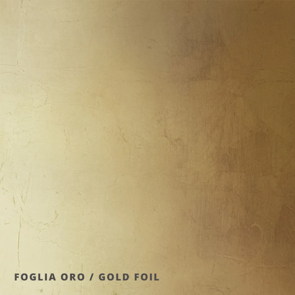 Lampa sufitowa z płaską szklaną płytą i obniżonym kloszem Made in Italy - Kora Viadurini