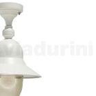 Aluminiowa zewnętrzna lampa sufitowa w stylu vintage Made in Italy - Cassandra Viadurini