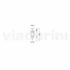 Zewnętrzna lampa sufitowa z odlewanego ciśnieniowo aluminium produkowanego we Włoszech, Anika Viadurini