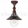 Ogrodowa lampa sufitowa z odlewanego aluminium, wyprodukowana we Włoszech, w Anusca