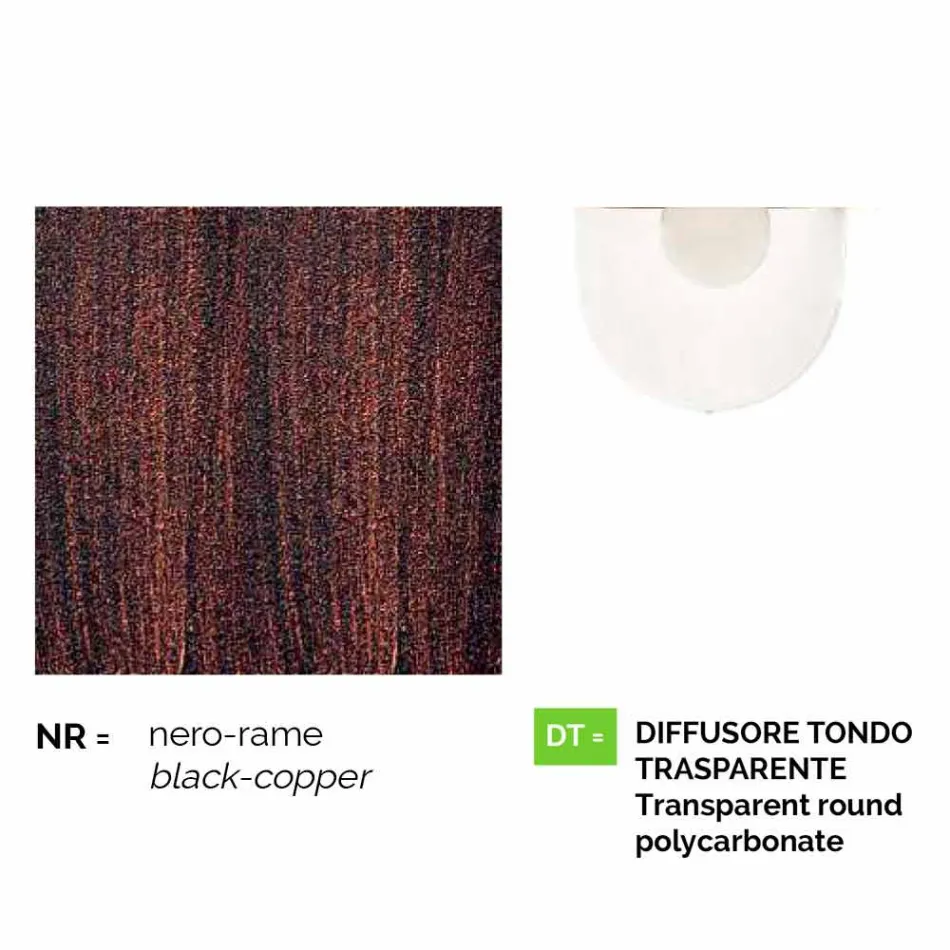 Ogrodowa lampa sufitowa z odlewanego ciśnieniowo aluminium produkowanego we Włoszech, Anusca Viadurini