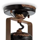 Lampa sufitowa ceramiczne Reflektor sufitowy, szkła i metalu Bryanna Viadurini