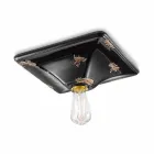 Oprawa sufitowa retro style ceramiczne Karen Ferroluce Viadurini