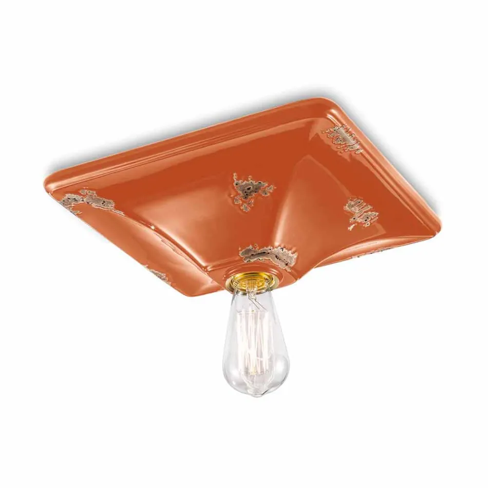 Oprawa sufitowa retro style ceramiczne Karen Ferroluce Viadurini