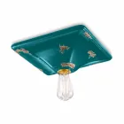 Oprawa sufitowa retro style ceramiczne Karen Ferroluce Viadurini