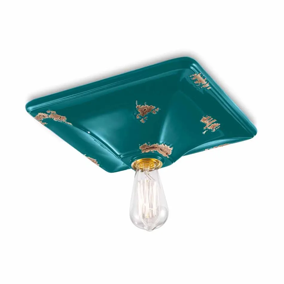 Oprawa sufitowa retro style ceramiczne Karen Ferroluce Viadurini