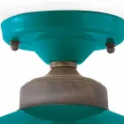 Lampa sufitowa ceramiczne sufitu Projektowanie i mosiądzu Cecilia Viadurini