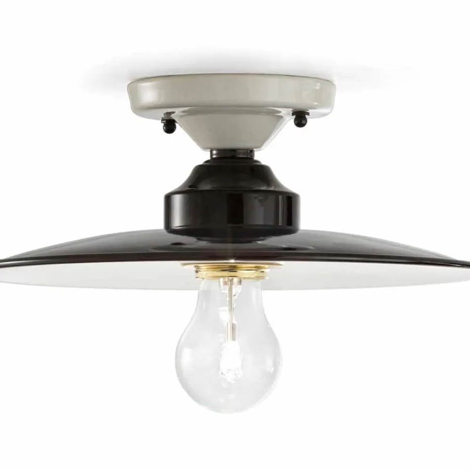 projektant światła sufit polerowane ceramiczne Jane Ferroluce Viadurini