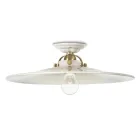 Lampa sufitowa z ceramiki od firmy Ferroluce Viadurini