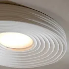 Nowoczesna lampa sufitowa do salonu z matowego białego tynku - lukrecja Viadurini