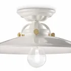 ceramiczna konstrukcja sufitu i złote śruby Louise Ferroluce Viadurini