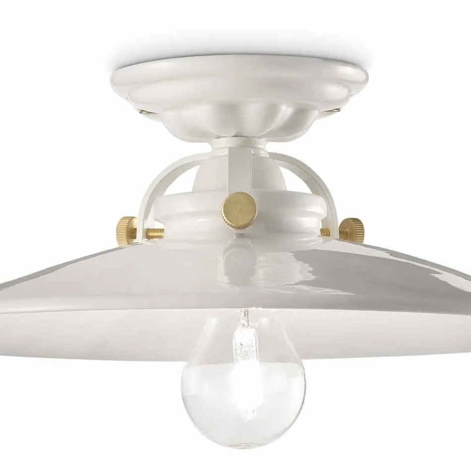 ceramiczna konstrukcja sufitu i złote śruby Louise Ferroluce Viadurini