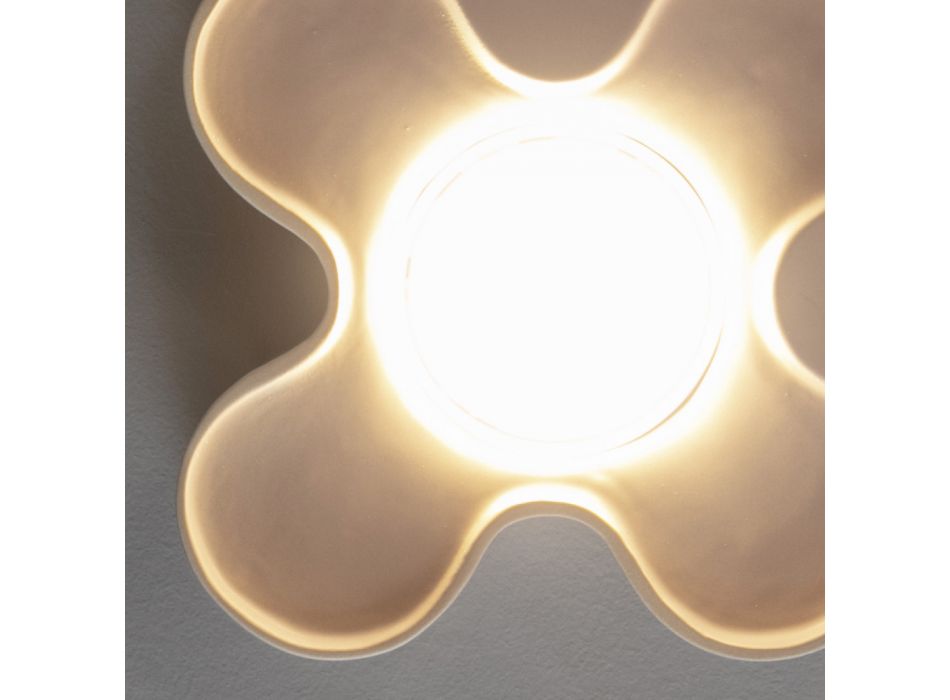 Kolorowa ceramiczna lampa sufitowa ręcznie robiona we Włoszech - Toscot Clover Viadurini