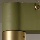 Lampa sufitowa z ceramiki i szczotkowanego mosiądzu ręcznie robiona we Włoszech - Toscot Match Viadurini