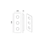 Lampa sufitowa z toskańskiej majoliki ręcznie robiona we Włoszech - Toscot Vivaldi Viadurini