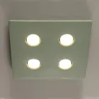 Lampa sufitowa z przeszklonej toskańskiej majoliki Made in Italy - Toscot Vivaldi Viadurini