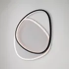 Metalowa lampa sufitowa LED Ophiuchus w kolorze czarno-białym do oświetlenia wnętrz Viadurini