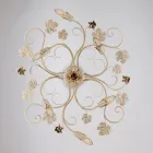 Włoska chromowana lampa sufitowa LED do nowoczesnych wnętrz – Fiore Viadurini