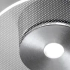 Metalowa lampa sufitowa z dyfuzorem z pleksiglasu z mikrokropkami - Nora Viadurini