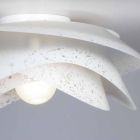 Nowoczesna lampa sufitowa z białym abażurem Corolla. 40 cm, Antalya Viadurini