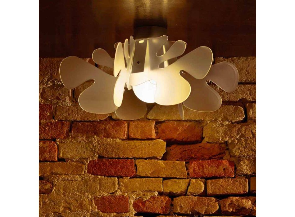 Nowoczesna lampa sufitowa w metakrylanach, L.53x P.53 cm, Debora Viadurini