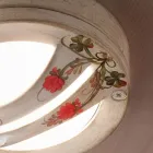 Lampa sufitowa lub ścienna na zewnątrz z ręcznie malowanego aluminium - Brindisi Viadurini