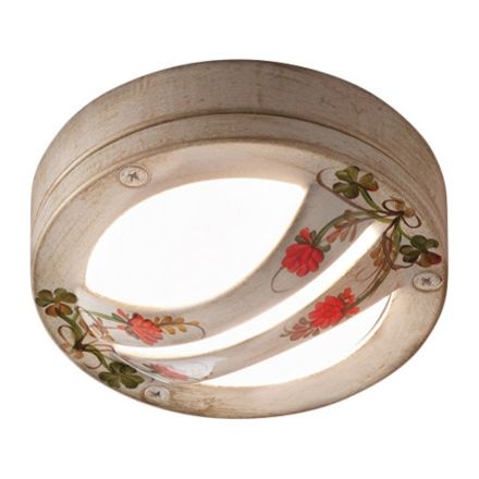 Lampa sufitowa lub ścienna na zewnątrz z ręcznie malowanego aluminium - Brindisi Viadurini