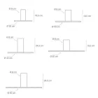 Lampa sufitowa z metalu w różnych wykończeniach i rozmiarach - Oświetlenie Viadurini