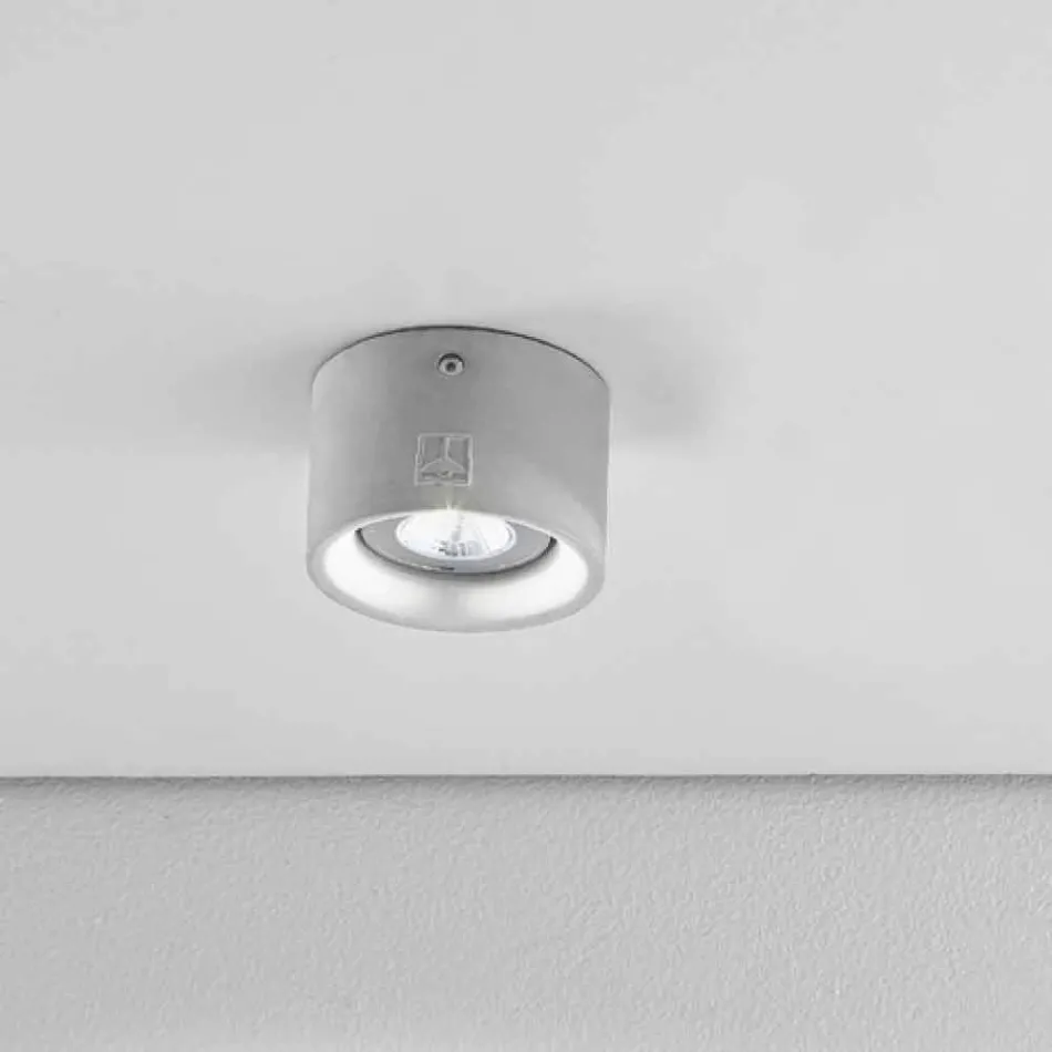 Okrągły Led tynk sufitu i cement Nadir 8 Aldo Bernardi Viadurini