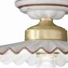 Lampa sufitowa rustykalna z ceramiki L'Aquila Ferroluce Viadurini