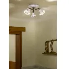 Lampa sufitowa Vintage Artisan z żelaza i ręcznie zdobionej ceramiki - Chieti Viadurini