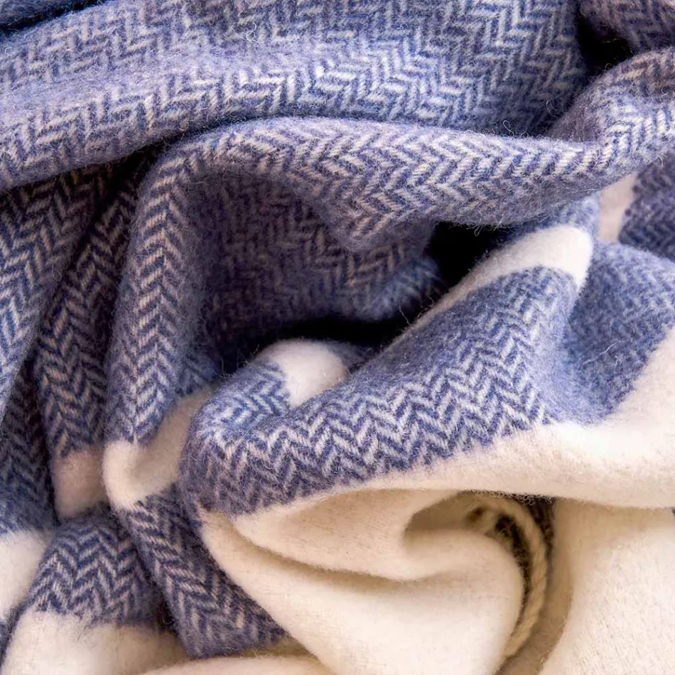 Ultra miękka i puszysta krata z mieszanki wełny wyprodukowana we Włoszech - Caldoso Viadurini