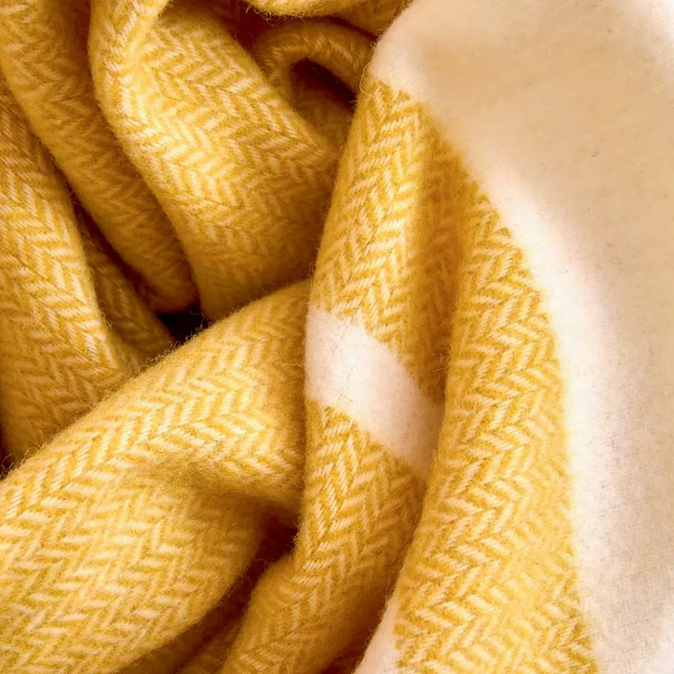 Ultra miękka i puszysta krata z mieszanki wełny wyprodukowana we Włoszech - Caldoso Viadurini