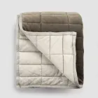 Krata z satyny bawełnianej i szenilu z lureksem, kredą lub obramowaniem retro - Tortoro Viadurini