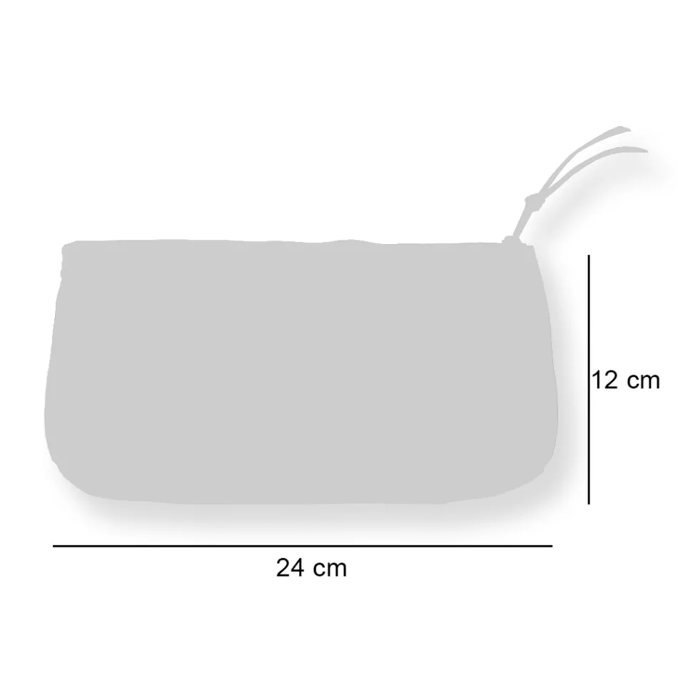 Artystyczna, ręcznie drukowana kopertówka, unikalny kawałek bawełny, 2 sztuki - Viadurini firmy Marchi Viadurini