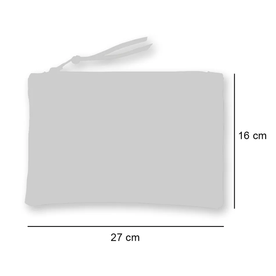 Artystyczna, ręcznie drukowana kopertówka, unikalny kawałek bawełny, 2 sztuki - Viadurini firmy Marchi Viadurini