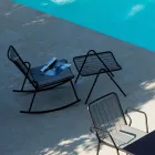 Podnóżek ogrodowy z konstrukcją ze stali ocynkowanej Made in Italy - Elvia Viadurini