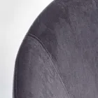 Tapicerowany fotel bujany z efektem aksamitu Skandynawski design - Pippy Viadurini