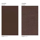 Prawy narożny fotel ogrodowy z aluminium i pasami Made in Italy - Juliediv Viadurini