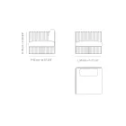 Prawy narożny fotel ogrodowy z aluminium i pasami Made in Italy - Juliediv Viadurini