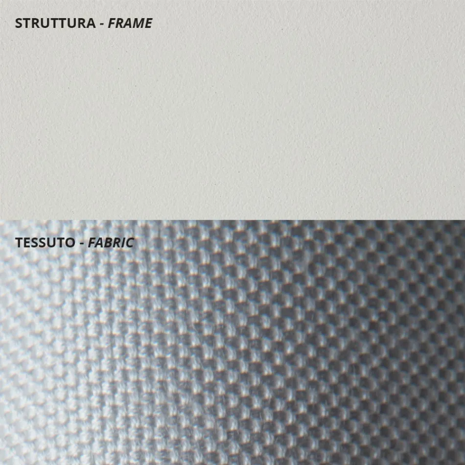 Niski fotel ogrodowy ze stali ocynkowanej z podłokietnikami Made in Italy - Selvaggia Viadurini